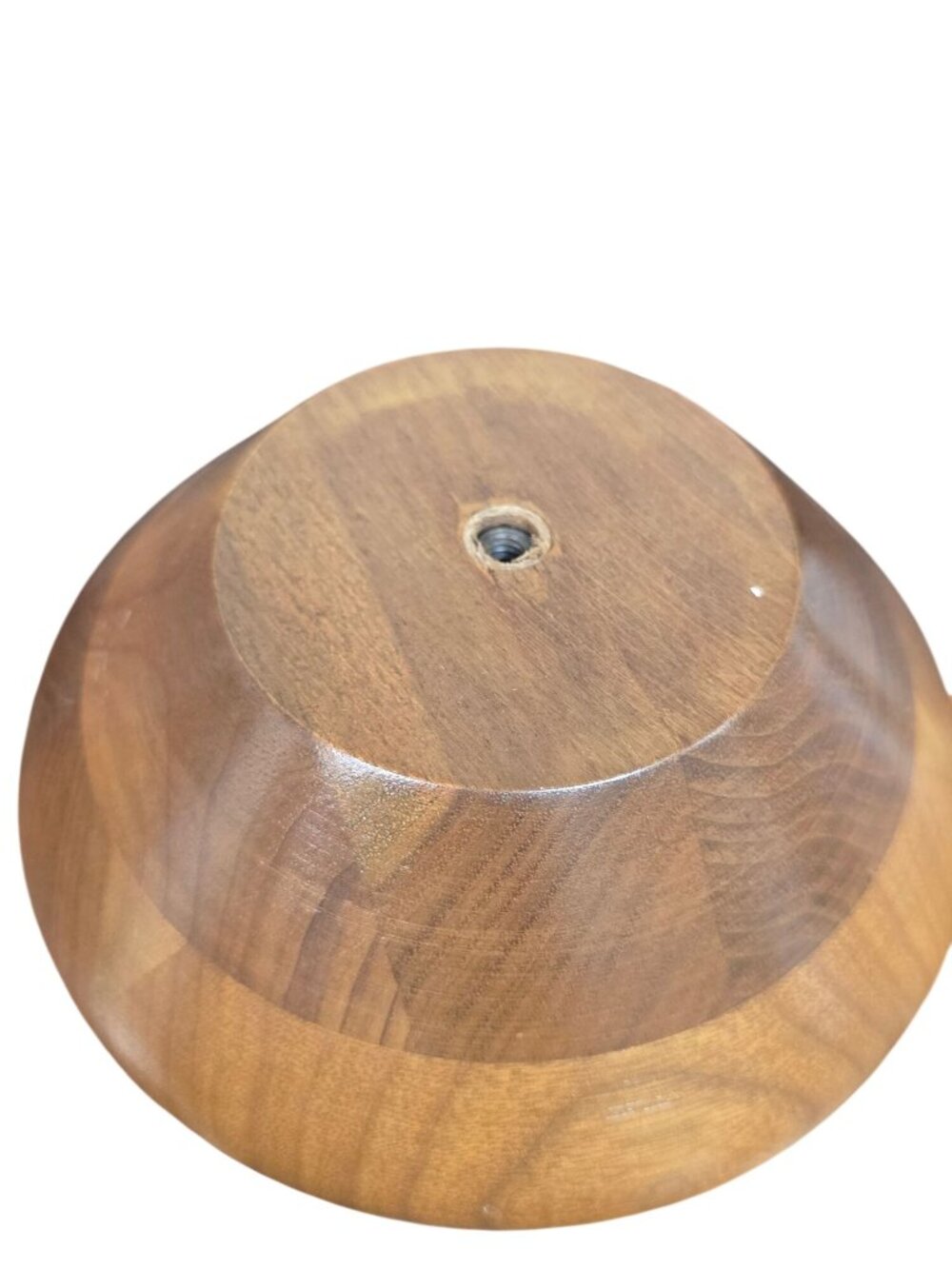 Mid-Century Modern Wood & Brass 3 Serving Snack Dish Nut Bowl - Picture 8 of 10